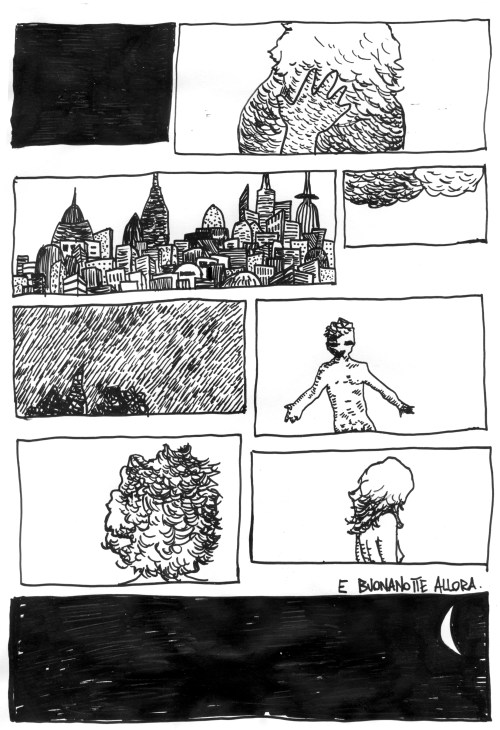 Il Buio, disegno di Francesco Farabegoli